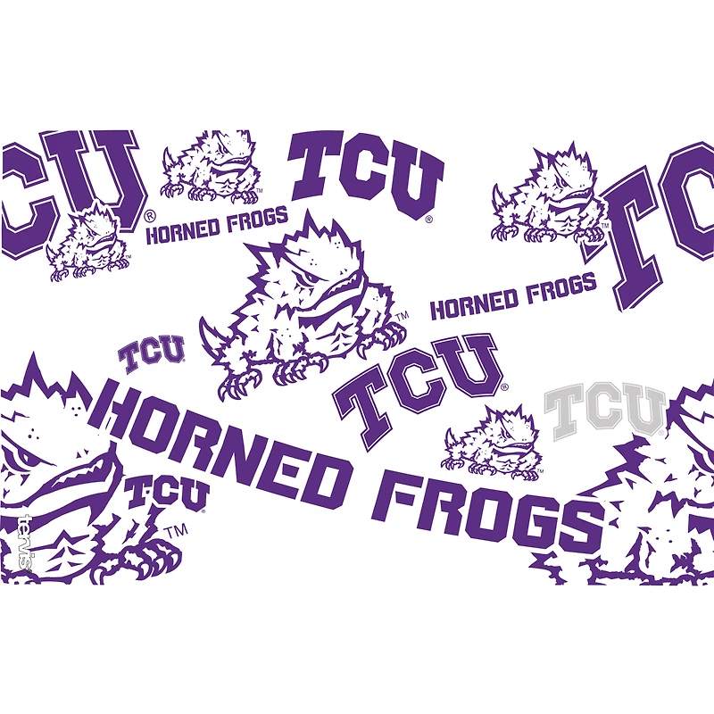 Tervis TCU Grenouilles à cornes, paquet de 2, 16 oz. Ensemble de gobelets concurrents et emblèmes