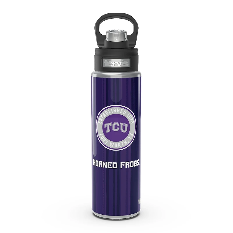 Bouteille Tervis TCU Horned Frogs 24 oz à large goulot