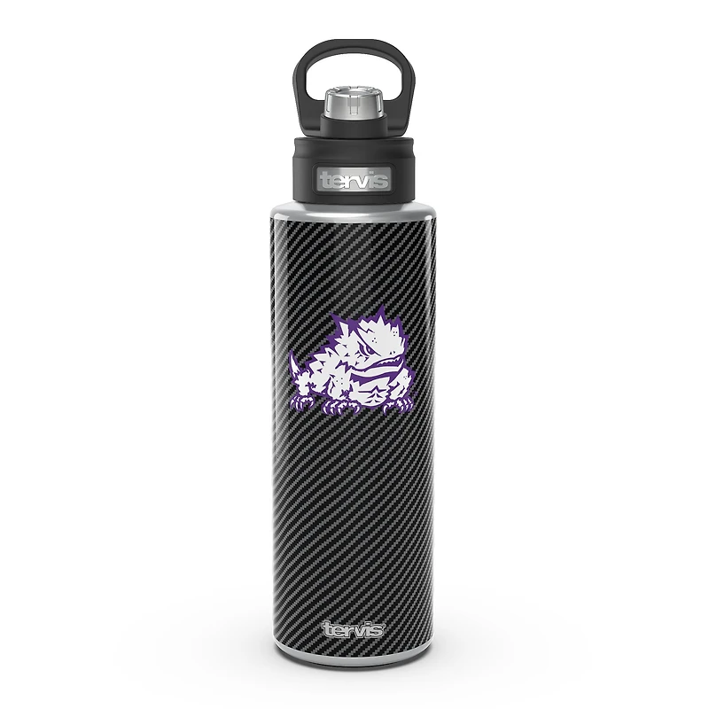 Tervis TCU Horned Frogs 40oz. Carbon Fiber Wide Mouth Water Bottle