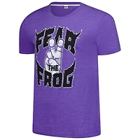Unisex Charlie Hustle  Purple TCU Horned Frogs Fear the Frog Tri-Blend T-Shirt