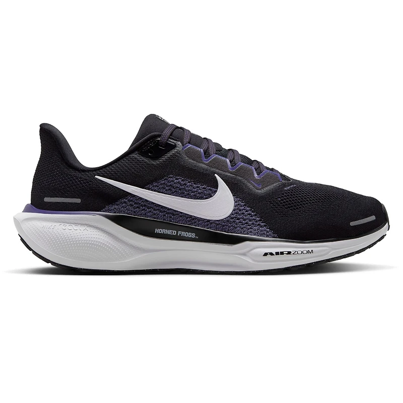 Chaussures de course unisexes Nike Zoom Pegasus 41 noires TCU Horned Frogs