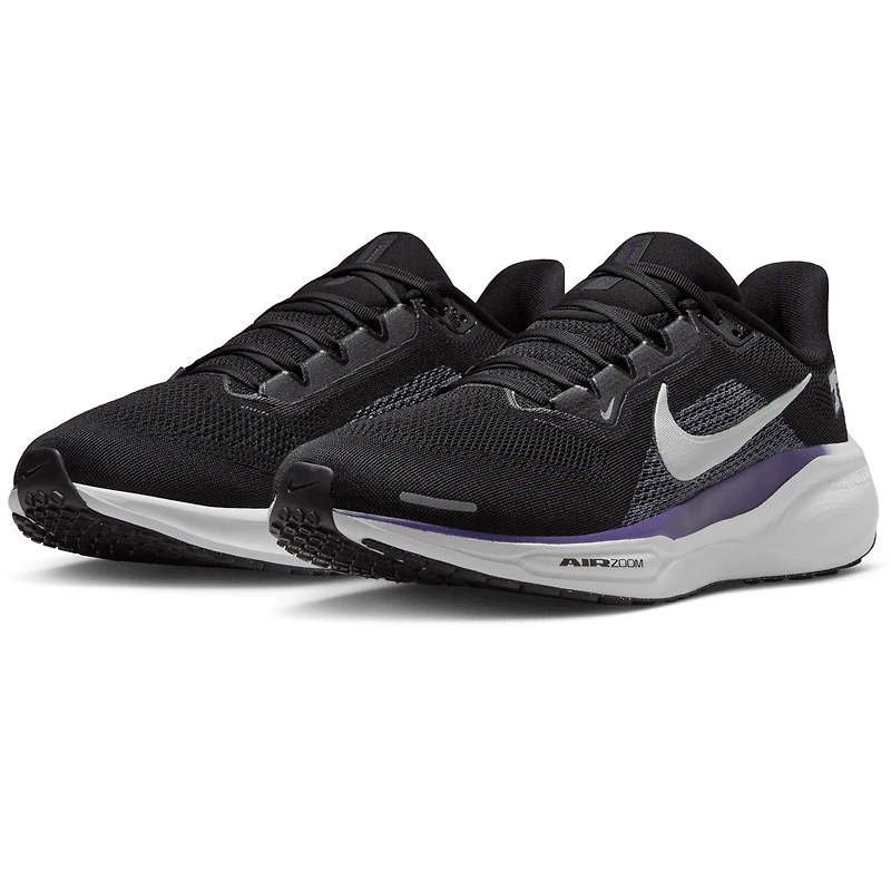 Chaussures de course unisexes Nike Zoom Pegasus 41 noires TCU Horned Frogs