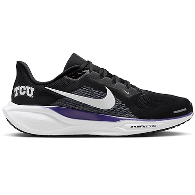 Chaussures de course unisexes Nike Zoom Pegasus 41 noires TCU Horned Frogs