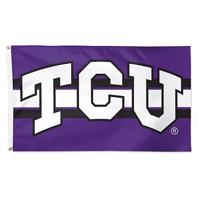 WinCraft TCU Horned Frogs 3' x 5' Horizontal Stripe Deluxe Single-Sided Flag