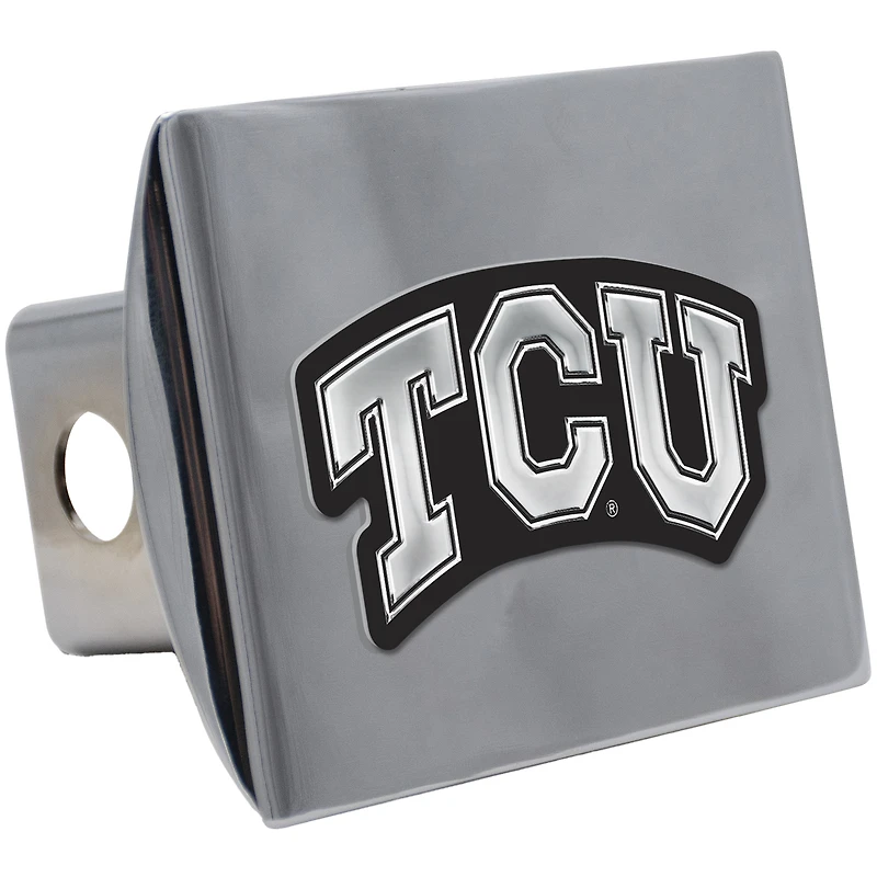 WinCraft TCU Horned Frogs Premium Metal Chrome Hitch Cover