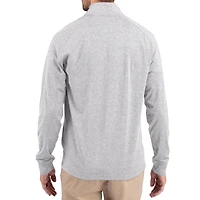 Women's Cutter & Buck Heather TCU Horned Frogs Adapt Eco Knit Stretch Recycled DryTec Raglan Quarter-Zip Pullover