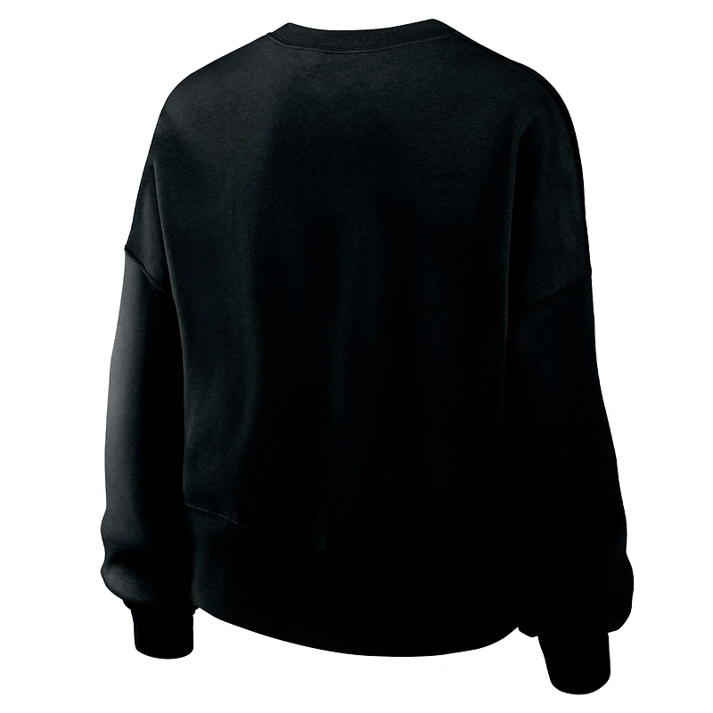 Sweat-shirt polaire Nike TCU Horned Frogs Phoenix noir pour femme