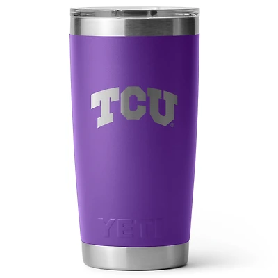 Gobelet isotherme YETI TCU Horned Frogs de 590 ml (20 oz) avec couvercle MagSlider