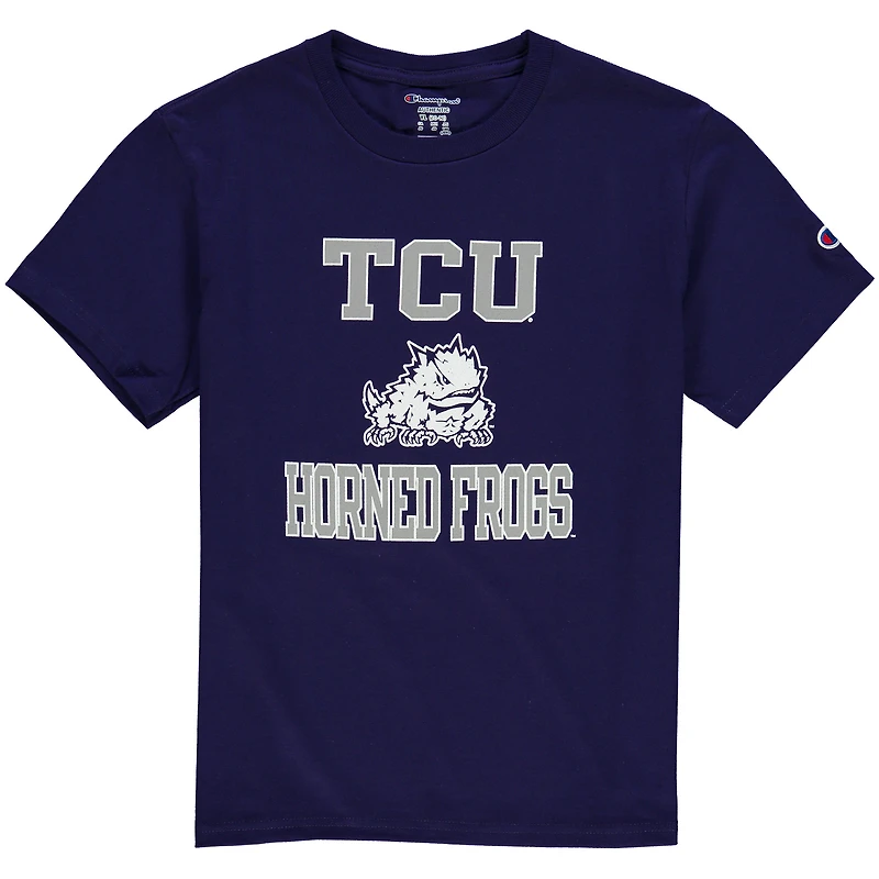 T-shirt de l'équipe Youth Champion Purple TCU Horned Frogs Circling Team Jersey