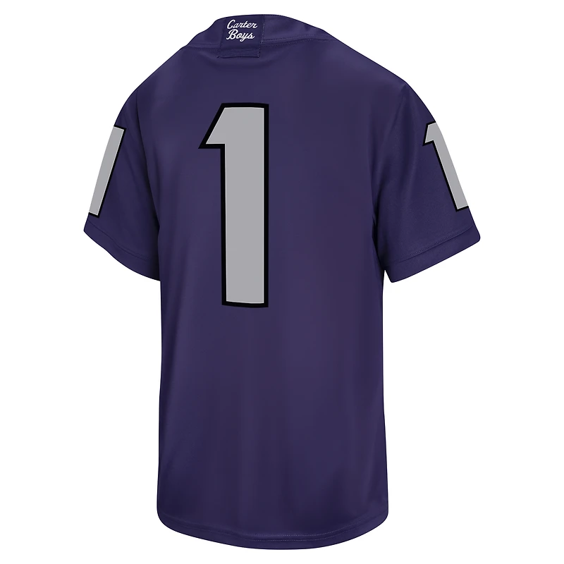 Youth Nike #1 Purple TCU Horned Frogs Untouchable Football Jersey