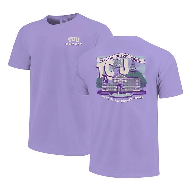 Youth Purple TCU Horned Frogs Local Campus Scene T-Shirt