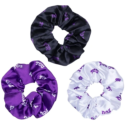 ZooZatz TCU Horned Frogs Luxe Scrunchie Three-Piece Set