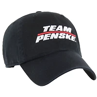 Men's '47  Black Team Penske  Clean Up Adjustable Hat
