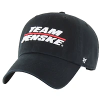 Men's '47  Black Team Penske  Clean Up Adjustable Hat