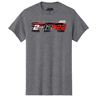 T-shirt gris chiné pour homme, Team Penske Car