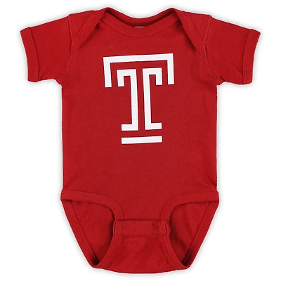 Infant Crimson Temple Owls Big Logo Bodysuit