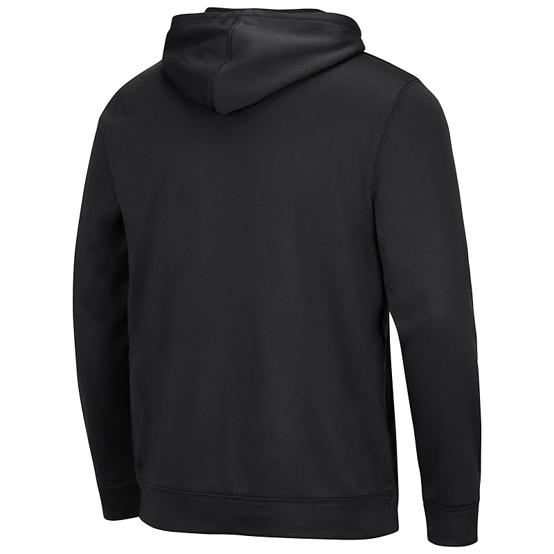 Men's Colosseum Black Temple Owls Lantern Pullover Hoodie