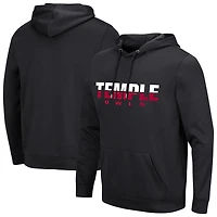 Men's Colosseum Black Temple Owls Lantern Pullover Hoodie