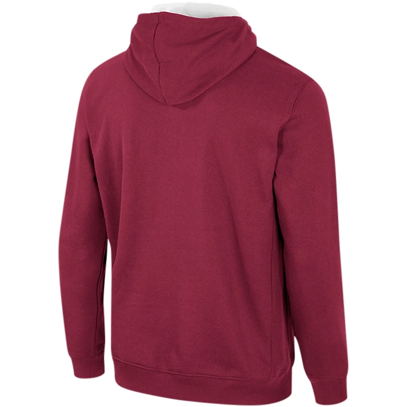 Pull à capuche demi-zip Colosseum Garnet Temple Owls Team pour hommes