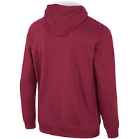 Pull à capuche demi-zip Colosseum Garnet Temple Owls Team pour hommes