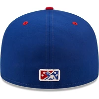Men's New Era Blue Tennessee Smokies Authentic Collection 59FIFTY Fitted Hat