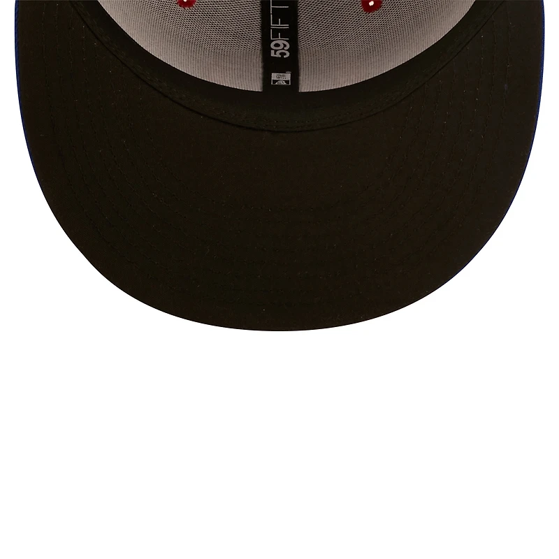 Men's New Era Blue Tennessee Smokies Authentic Collection 59FIFTY Fitted Hat