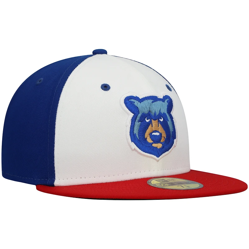 Casquette ajustée New Era Tennessee Smokies Authentic Collection Team Home 59FIFTY blanche pour homme