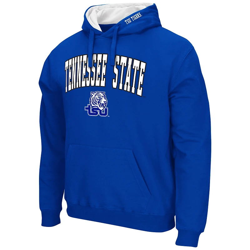 Sweat à capuche Colosseum Royal Tennessee State Tigers Arch & Logo pour homme