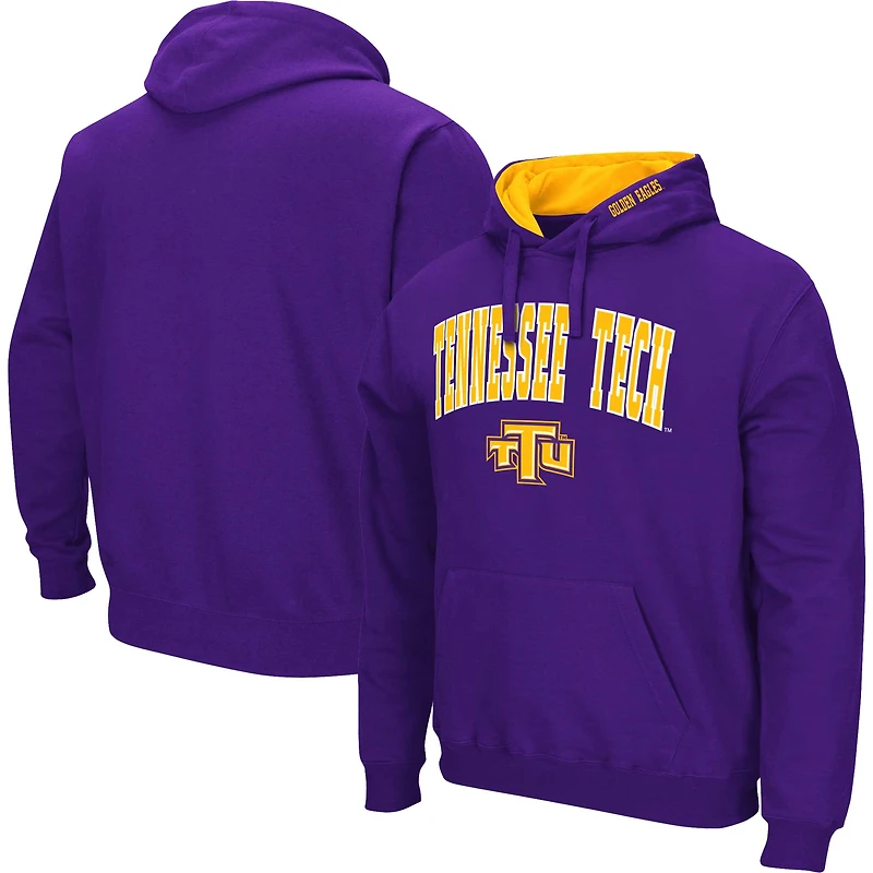 Men's Colosseum Purple Tennessee Tech Golden Eagles Arch & Logo Hoodie