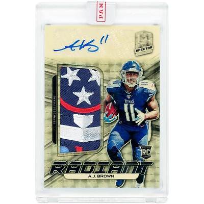 A.J. Brown Tennessee Titans Autographed 2019 Panini Spectra RPA Gold Prizm #RRPS-7 #1/1 Rookie Card