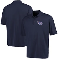 Antigua Tennessee Titans Pique Polo - Navy Blue