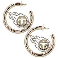 BaubleBar Tennessee Titans Grandes boucles d'oreilles créoles avec logo