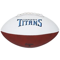 Ballon de football Franklin White Panel autographié par Calvin Ridley, Tennessee Titans