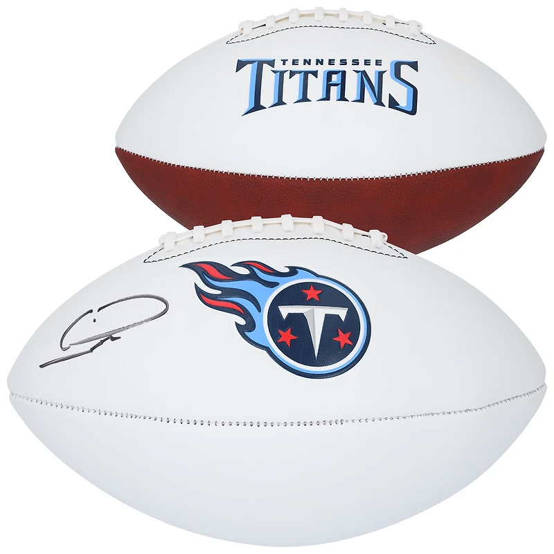 Calvin Ridley Tennessee Titans Autographed Franklin White Panel Football