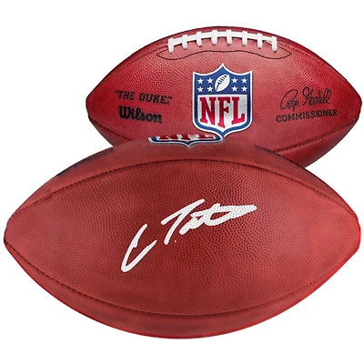Carnell Tate Autographed Wilson Duke Full Color Football
