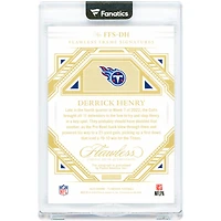 Derrick Henry Tennessee Titans Autographed 2022 Panini Flawless Sapphire #FFS-DH #4/5 Card