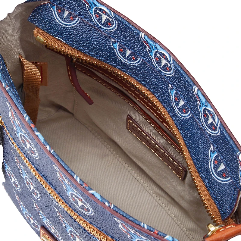 Dooney & Bourke Tennessee Titans Signature petit sac à bandoulière zippé