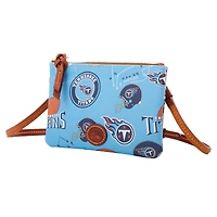 Dooney & Bourke Tennessee Titans Sac à main à bandoulière avec fermeture éclair sur le dessus
