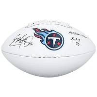 Eddie George Tennessee Titans Autographed Franklin White Panel Football with Multiple Inscriptions