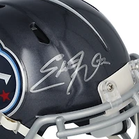 Casque Riddell Speed ​​Mini autographié par Eddie George Tennessee Titans