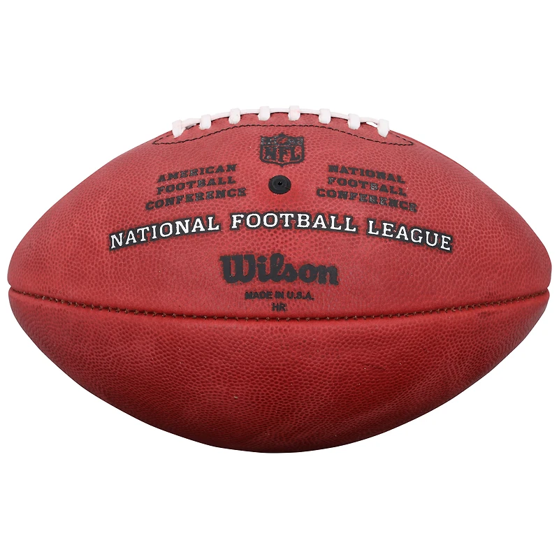 Ballon de football américain Wilson Duke en couleurs, autographié par Eddie George des Tennessee Titans, avec inscription « ROY 96 ».