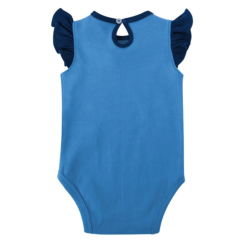 Girls Newborn & Infant Navy/Light Blue Tennessee Titans Spread the Love 2-Pack Bodysuit Set