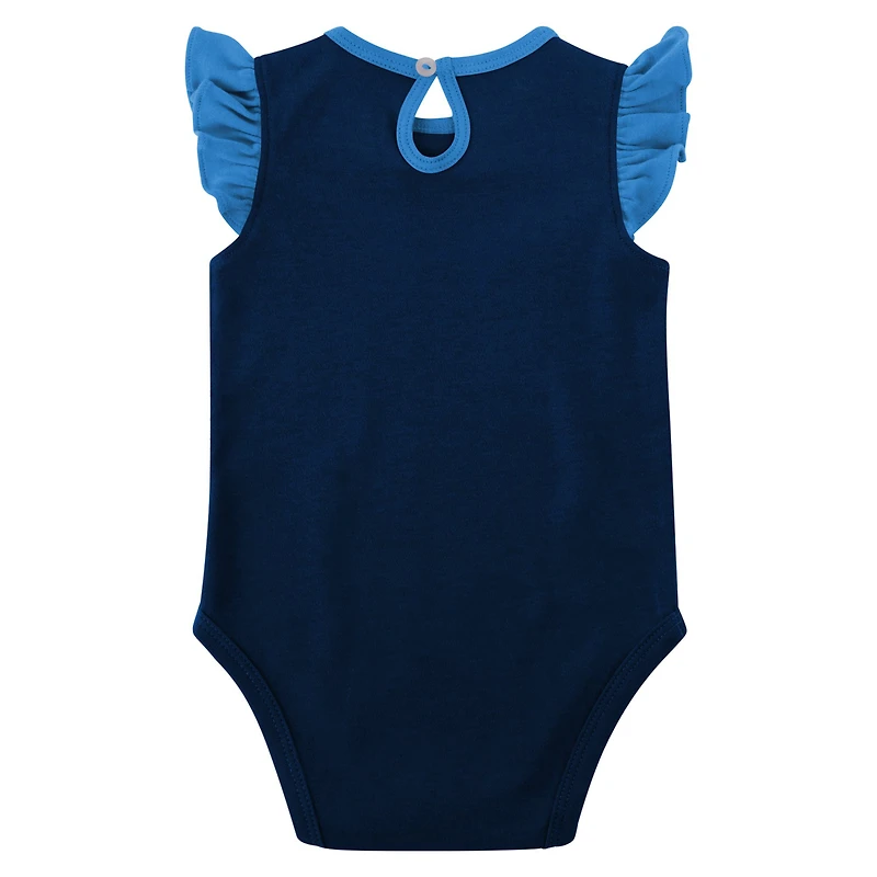 Girls Newborn & Infant Navy/Light Blue Tennessee Titans Spread the Love 2-Pack Bodysuit Set