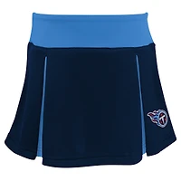 Girls Toddler Navy Tennessee Titans Spirit Cheer Two-Piece Cheerleader Set with Bloomers