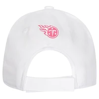 Girls Youth Tennessee Titans All White Structured Adjustable Hat
