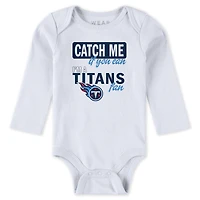 Infant & Newborn WEAR by Erin Andrews Tennessee Titans Three-Piece Turn Me Around Bodysuits Pant Set