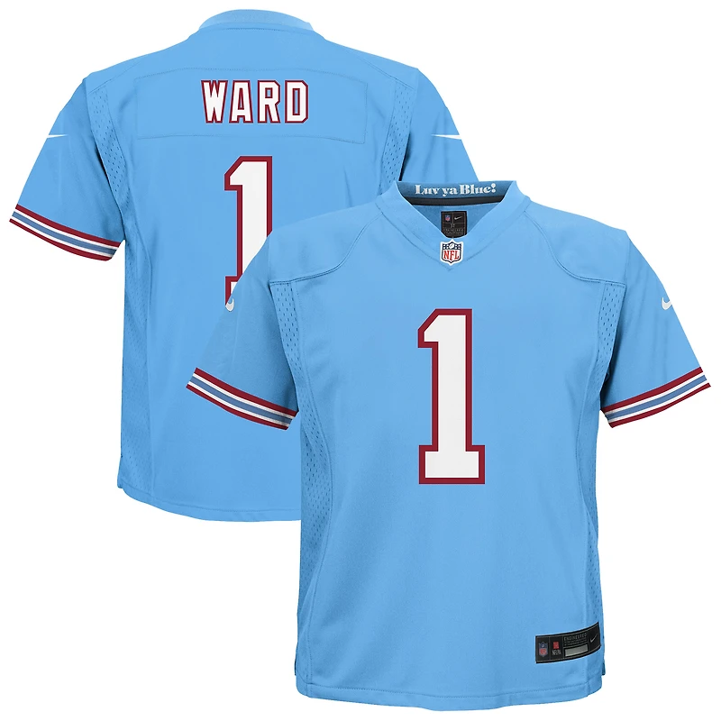 Maillot de jeu Nike Cameron Ward bleu clair pour bébé des Titans du Tennessee, joueur remplaçant