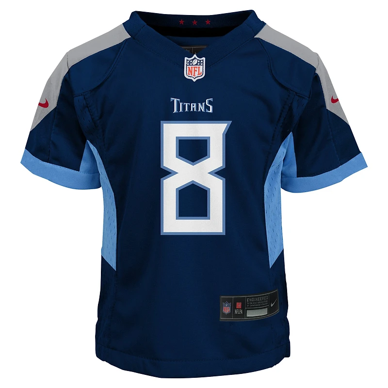 Maillot de jeu Nike Will Levis bleu marine Tennessee Titans pour bébé