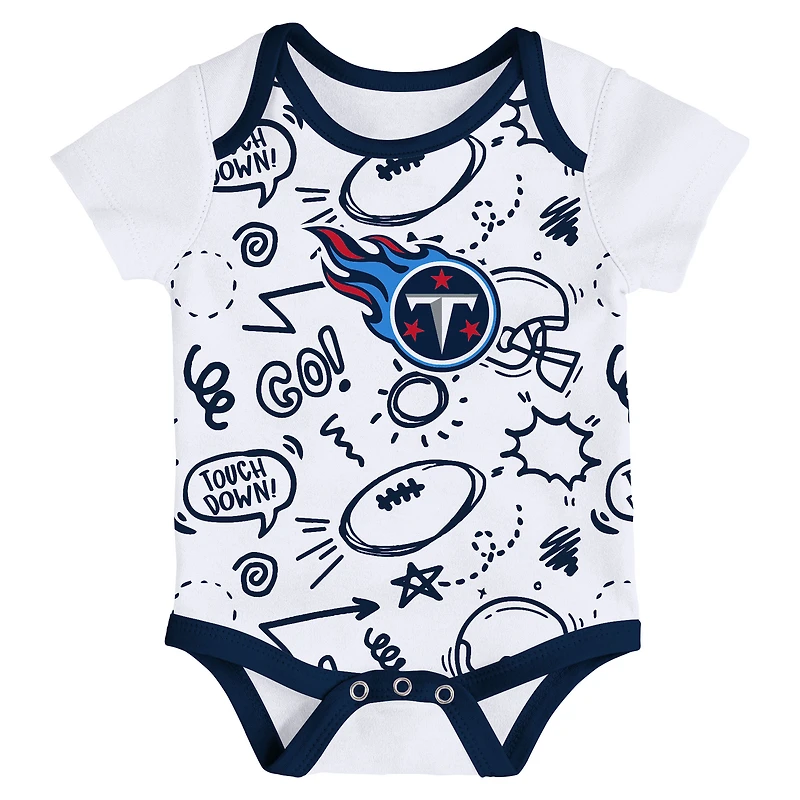 Ensemble trois pièces pour bébé Outerstuff Tennessee Titans All Day Play