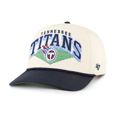 Men's '47 Cream Tennessee Titans Pomona Rope Hitch Adjustable Hat